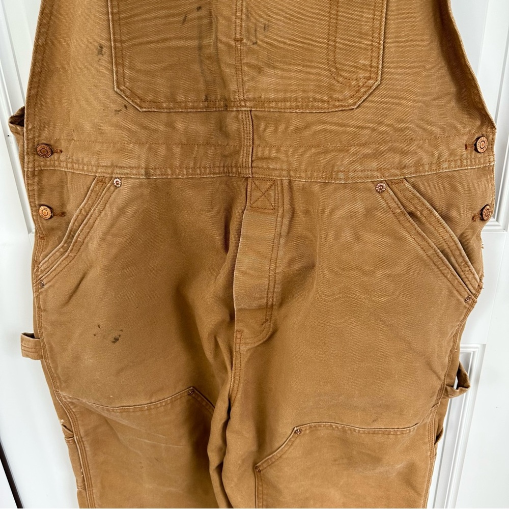 Levi’s Strauss Professional Grade Workwear 100%Cotton Coveralls Tan Men’sW44 L32 - Picture 2 of 9